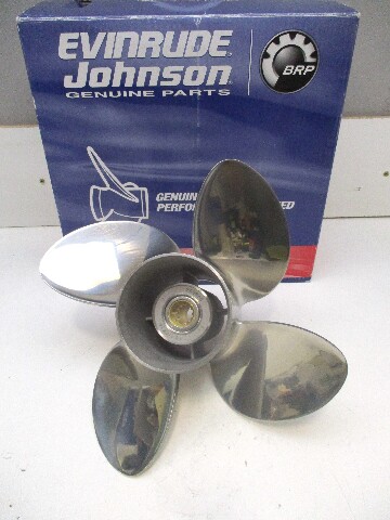 763965 13.25" X 15P Rogue SS Prop Evinrude Johnson 40-140Hp 4.25" Hub 13 Spline