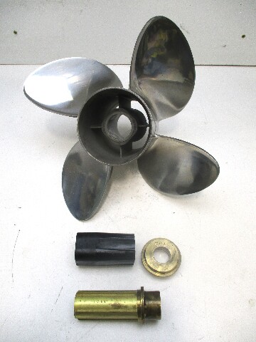 763942 14 1/8 x 19P TBX Hub Kit 4 Blade SS Cyclone RH Prop Evinrude Johnson V6