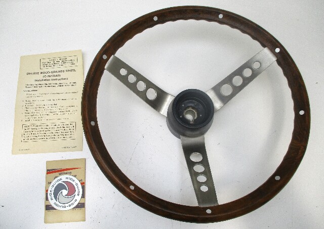 76130A3 Mercury Ride Guide Boat Steering Wheel Tapered Shaft 3 Spoke Stainless