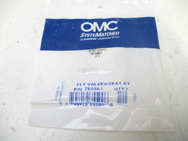 765561 Evinrude Johnson Carburetor Float Valve & Seat Kit