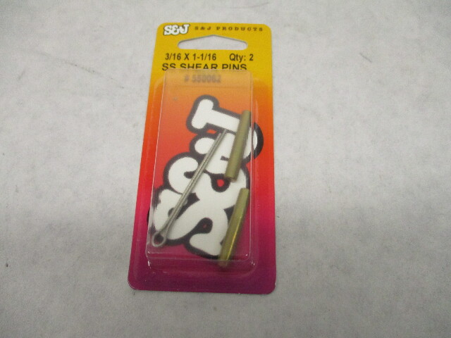 S&J 550062 SS SHEAR PINS SP07, 3/16 x 1-1/16, Pkg of 2 Commando Voyager Wizard