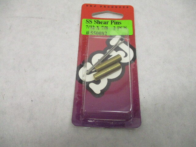 S&J 550082 OUTBOARD SHEAR PINS SP09, 7/32 x 7/8 McCulloch Sears Wizard