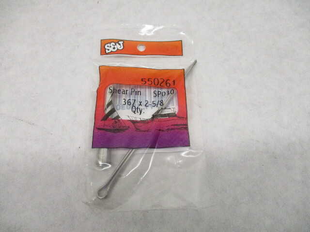 550261 S&J SS SHEAR PINS SP30, .367 x 2-5/8, Evinrude Johnson 100 HP OMC Outdrive