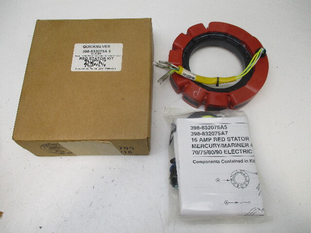 832075A5 Mercury Mariner Force 70-90 Hp Outboard 16A Red Stator Kit