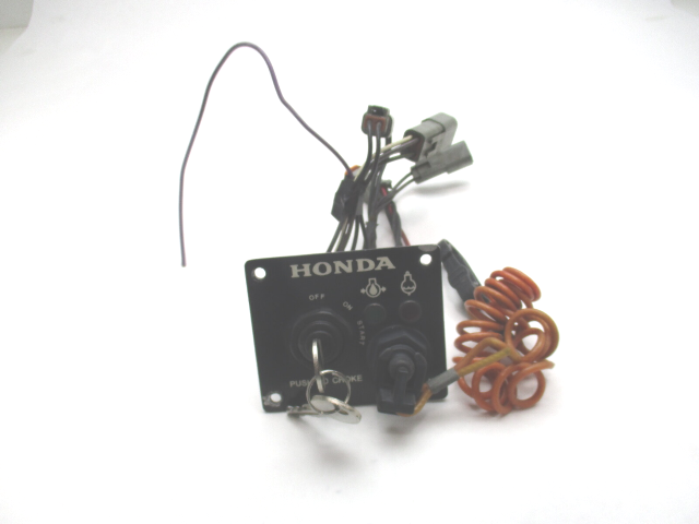 Honda Outboard Ignition Key Switch Panel & Short Harness with Keys