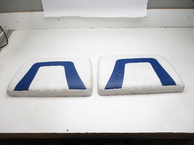 2005 Bayliner 219 SD Boat Front Bow Wall Cushion Back Rest Set (2) 22" x 12 3/4"