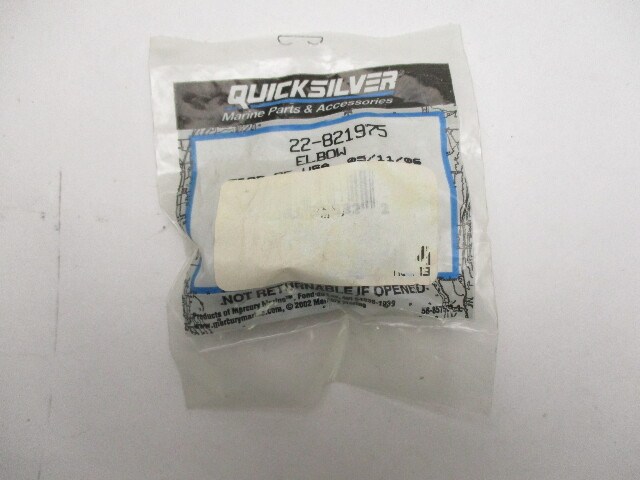22-821975  821975 New Mercury Quicksilver ELBOW