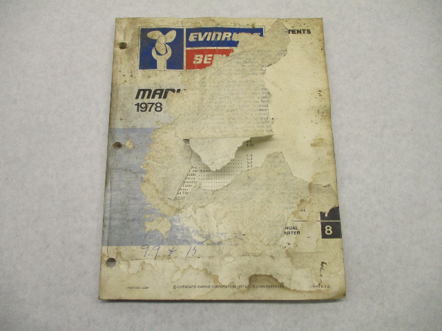 5394 1978 Evinrude Outboard Service Manual 9.9-15 HP Models