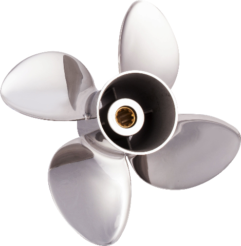 NEW SATURN (B) 4-Blade SST 10 X 10 Pitch Propeller for Yamaha Mariner 20-30 HP
