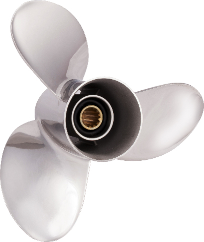 SATURN (C) 11.5 x 12 Pitch Stainless Prop for 25-60 HP Yamaha Honda Parsun