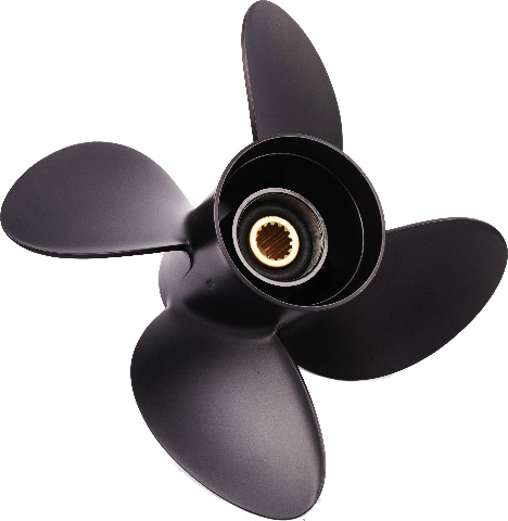 AMITA4 4-Blade Aluminum 13.8 X 15 Propeller for JOHNSON/SUZUKI 70-140HP Outboard