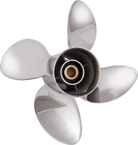 HR TITAN4 (E) Stainless 4-Blade 14 X 20 Propeller for Yamaha 150-300 HP Outboards