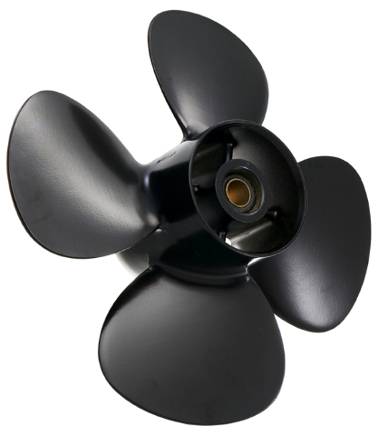 10 x 7 Pitch High Thrust 4-Blade Propeller for Johnson Suzuki 9.9-15 HP Outboards