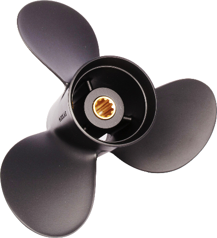 AMITA3 (B) Aluminum 9.9 X 9 Pitch Propeller for HONDA/NISSAN/TOHATSU 25-30HP