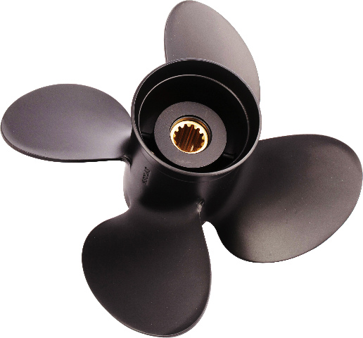 AMITA4 (C) 4-Blade Aluminum 11.1 X 11 Propeller for NISSAN/TOHATSU 35-60 HP