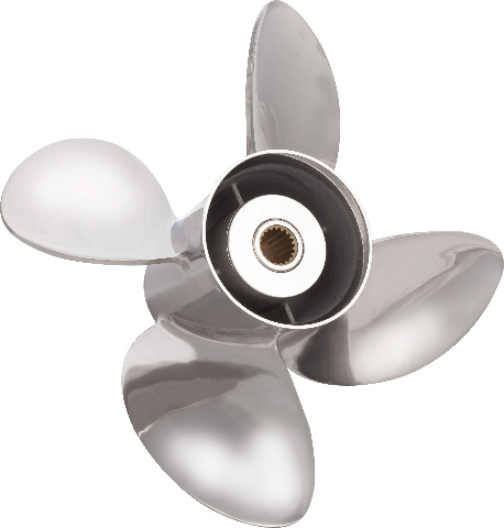 HR TITAN4 (E) OMC/VOLVO PENTA SX DRIVE 14.5 X 15 Stainless 4-Blade Boat Prop