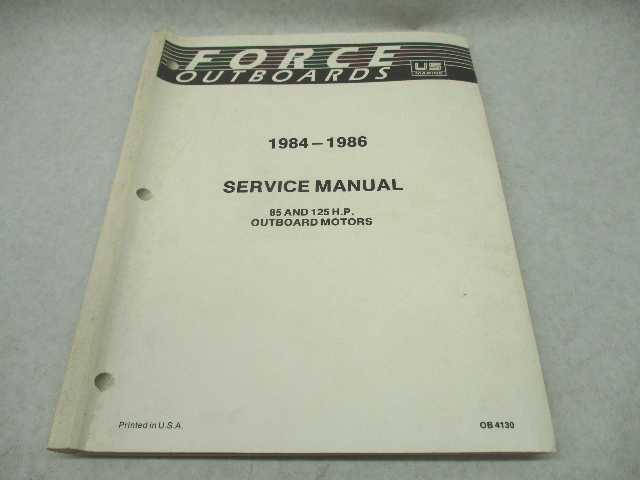 OB4130 1984-1986 Force Outboard Service Repair Manual 85 & 125 HP