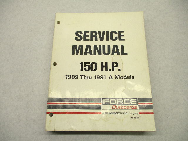 OB4643 Outboard Service Repair Manual for Force 150 HP 1989-91 A Models