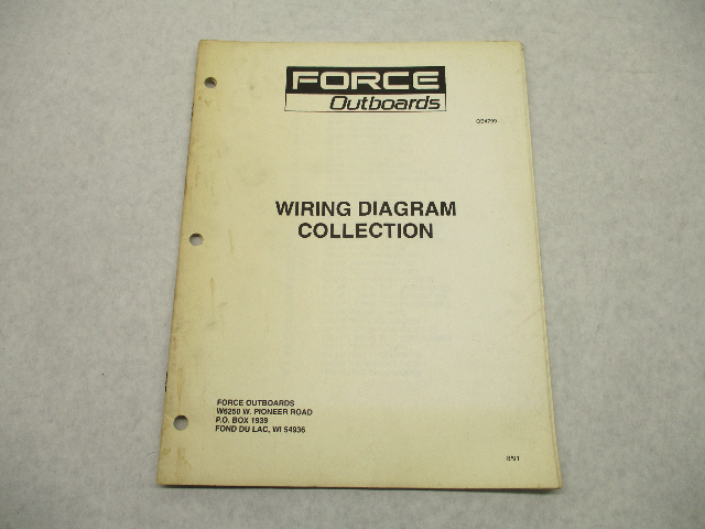 OB4799 Force Outboard Wiring Diagram & Procedure Collection 1991