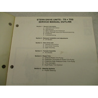 90-12935 1085 Mercruiser #5 TR TRS Stern Drive Service Repair Manual