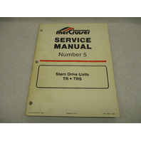 90-12935 1085 Mercruiser #5 TR TRS Stern Drive Service Repair Manual