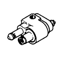 14187M New Mercury Mariner 4-55 HP Old Style Straight Fuel Line Connector