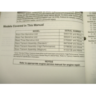 90-17431-4 98 Mercruiser #11 Bravo Stern Drive Service Repair Manual 1988-1998
