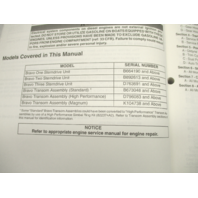 90-17431-4 98 Mercruiser #11 Bravo Sterndrive Service Repair Manual 1988-1998