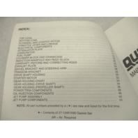 1994 Quicksilver Outboard Parts Catalog for 100-125 HP 80 JET Mercury Mariner