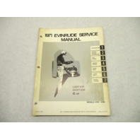 1971 Evinrude Outboard Service Manual 4 HP Lightwin Yachtwin 4106 4136