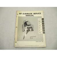 4746 OMC 1971 Evinrude Outboard Service Repair Manual 6 HP Fisherman 6102 6103