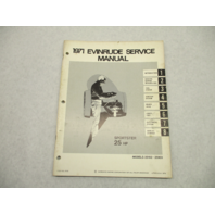 4749 OMC 1971 Evinrude Outboard Service Repair Manual 25 HP Sportster 25102 25103