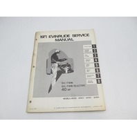 4750 OMC 1971 Evinrude Outboard Service Manual 40 HP Ski-Twin/Electric