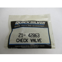 21-42863 Mercury Outboard Engine Bleed Check Valve NLA