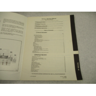 210993 Evinrude Outboard Owner's Operation Manual 28 HP 1987