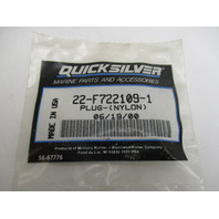 22-F722109-1 Cylinder Head Nylon Plug for  Force and Sport Jet Outboards