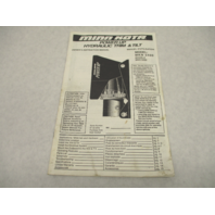 Owner's Instruction Manual for MinnKota Power Up Hydraulic Trim Tilt MKN5400