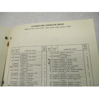 1975 Evinrude Johnson 35-50 HP Snowmobile Parts Catalog E135A J165A Prelim Edition
