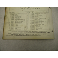 1962 2nd Ed Evinrude Outboard Parts Catalog 3 HP Lightwin-Ducktwin 3042 3043 3044
