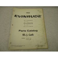 1962 2nd Ed Evinrude Outboard Parts Catalog 40 HP Lark 35530 35531