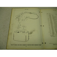 1962 2nd Ed Evinrude Outboard Parts Catalog 40 HP Lark Selectric Shift