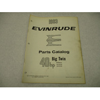 1963 Evinrude Outboard Parts Catalog  40 HP Big Twin 40302D 40303D