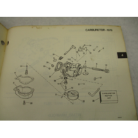 281207 Evinrude 1978 Outboard 4 HP Parts Catalog Models 4806 4836 4837