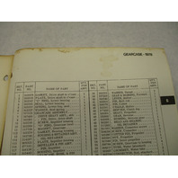 281208 Evinrude 1978 Outboard 6 HP Parts Catalog Models 6804 6805