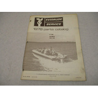 281208 Evinrude 1978 Outboard 6 HP Parts Catalog Models 6804 6805