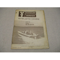 281210 Evinrude 1978 Outboard 25 & 35 HP Parts Catalog Final Edition
