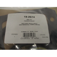 18-2674 986423 Sierra Transom Mount Seal Kit for OMC Cobra 1986-1989 Sterndrives