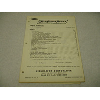 90-36713 1965 Mercury Mercruiser Rover Marine Engine Parts List Manual