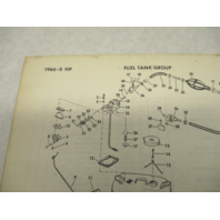 381412 1966 Johnson Sea-Horse Outboard Parts Catalog 6 HP CD-CDL-23B-23E