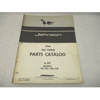 381412 1966 Johnson Sea-Horse Outboard Parts Catalog 6 HP CD-CDL-23B-23E